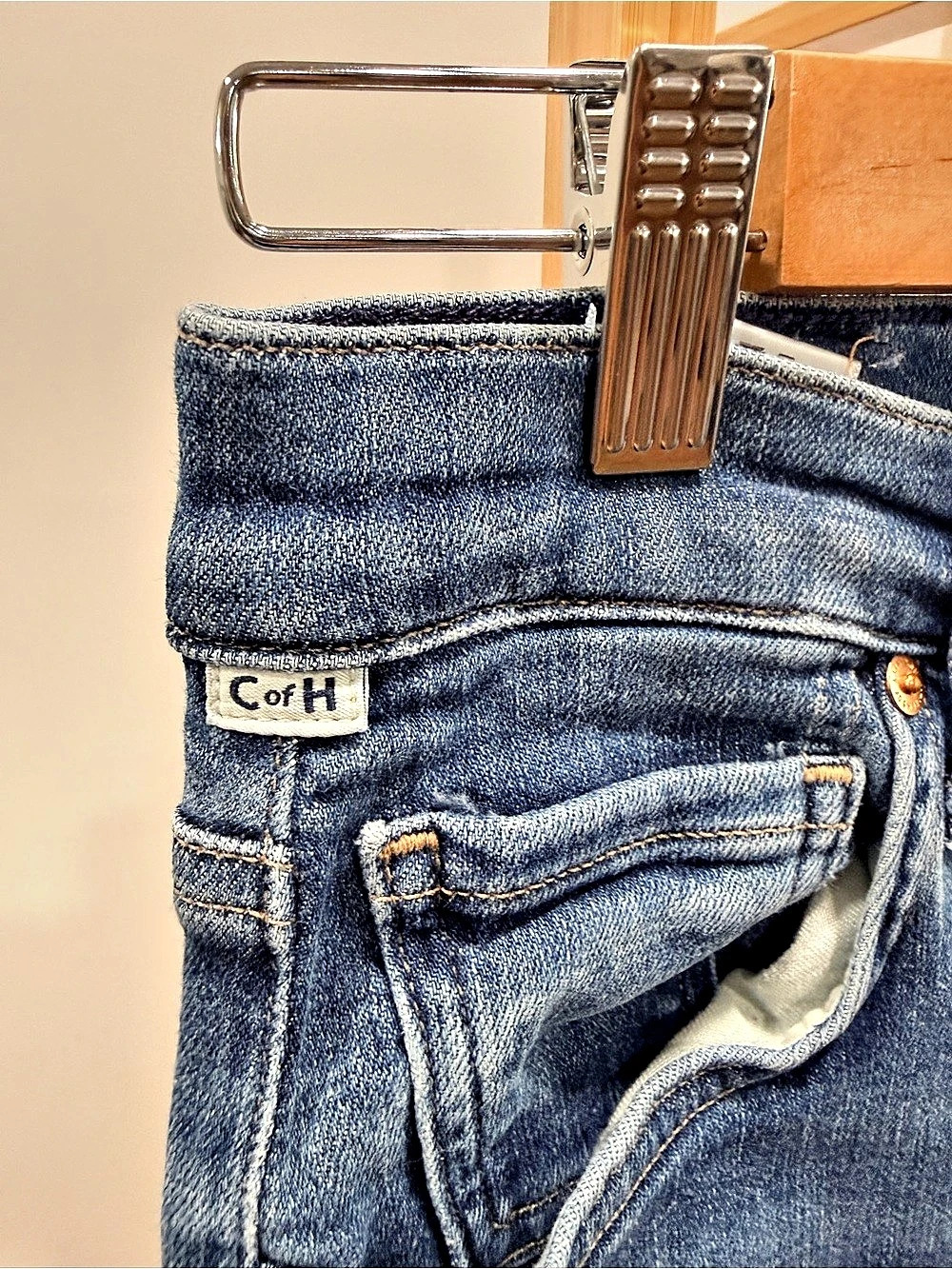 Citizens of Humanity Jolene High Rise Straight Crop Jeans Skinny Jeans Blue - Picture 9 of 10